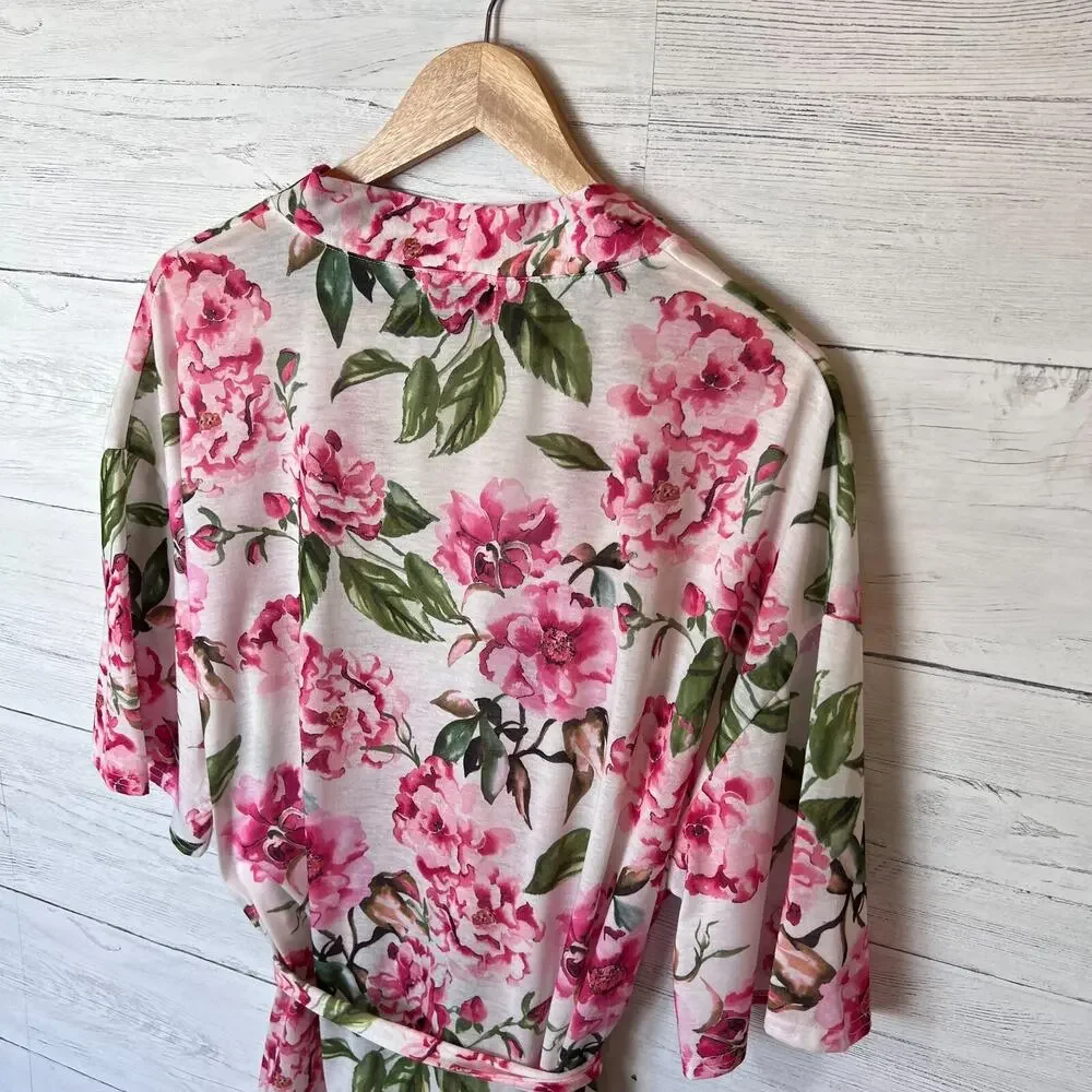 Show Me Your Mumu Robe Womens One Size Brie Floral Cottagecore Garden of Bloom